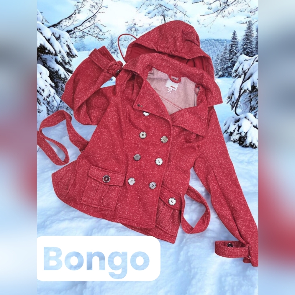 BONGO Trench Hooded Jacket Coat Women Juniors XL